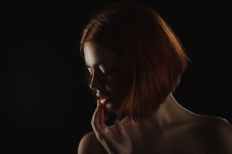 Woman enjoying self-care